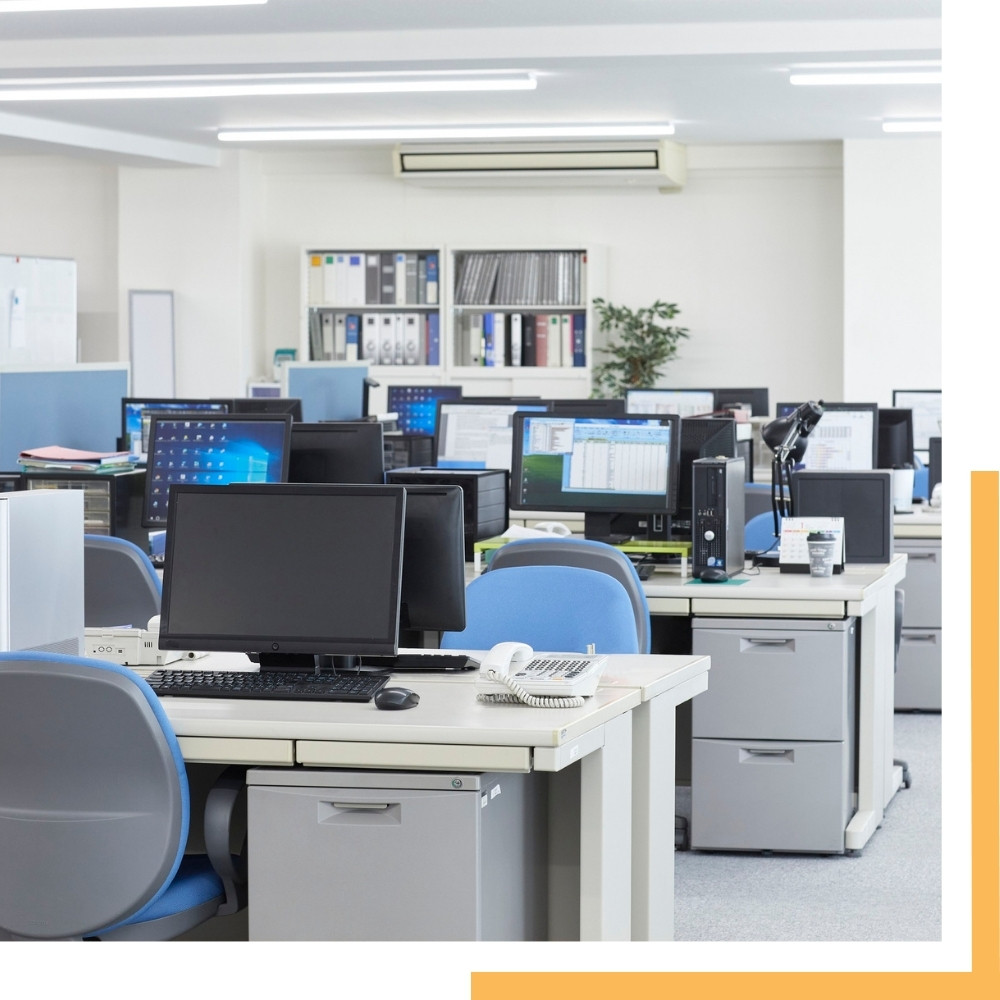 Professional commercial cleaning service for an office space by 5S Clean Up in Minneapolis, St. Paul, and surrounding Twin Cities suburbs